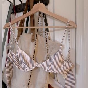 abercrombie & fitch striped bikini top